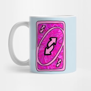 Trippy pink Uno reverse card Mug